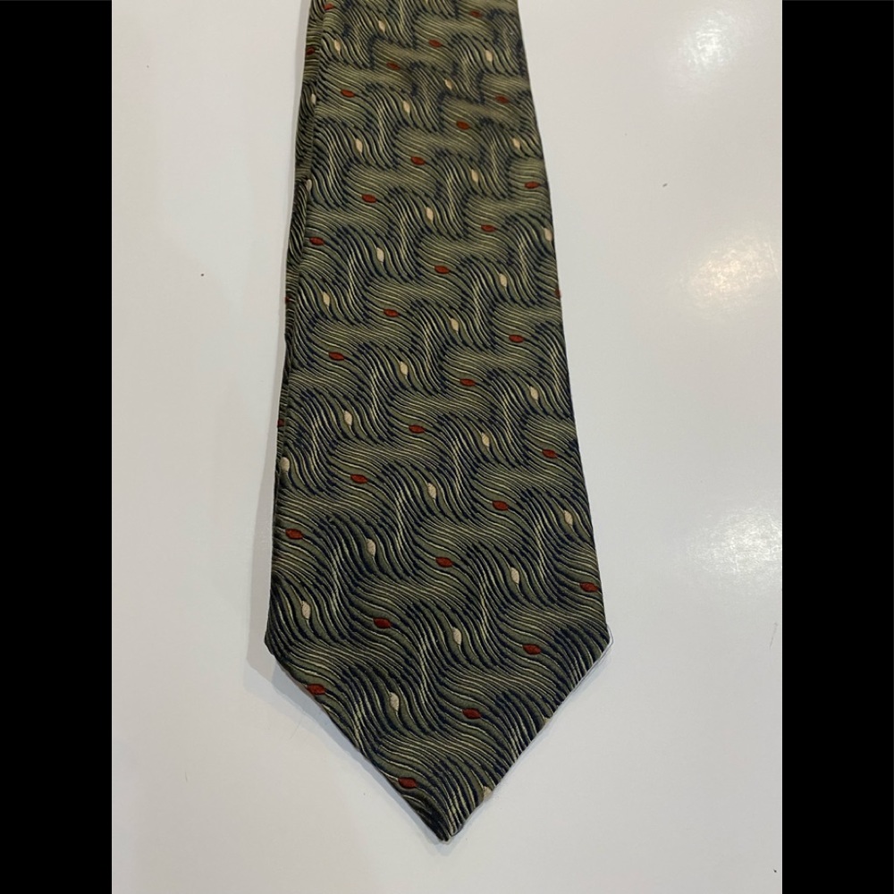 Mondo Di Marco Men's 100% Silk Multi-Color Abstract Necktie